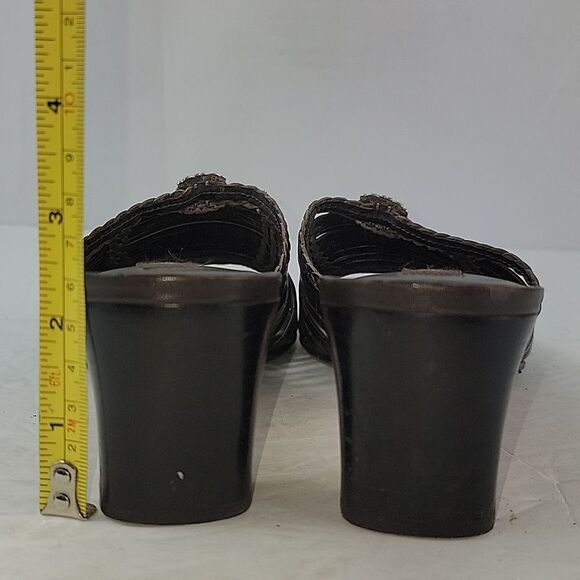 Brighton Freddi Brown Leather Strappy Heeled Women's Mule - Picture 15 of 15